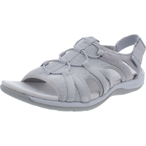 Easy Spirit Womens Spark 2 Gray Mesh Ankle Strap Slingback Sandals Shoes NIB 9 - Picture 1 of 5